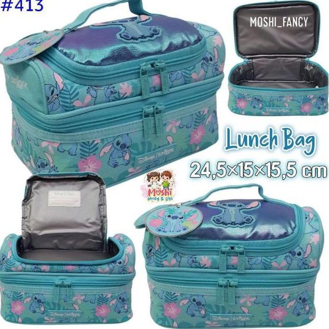 Terbaru Lunch Bag Anak Stitch Selempang Hardtop / Tas Makan Motif Stitch / Tas Bekal Anak Stitch / T