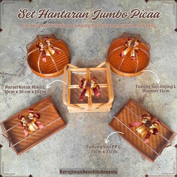 cusss order] SET HANTARAN JUMBO PICAA BONUS PITA BOX HAMPERS PARSEL BAMBU seserahan pernikahan rusti
