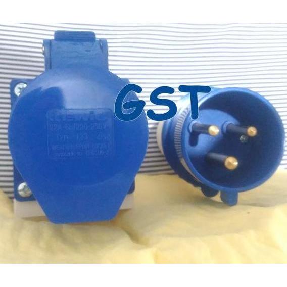 STOP KONTAK STEKER COLOKAN PENGHUBUNG GENSET DENGAN INSTALASI LISTRIK 32A
