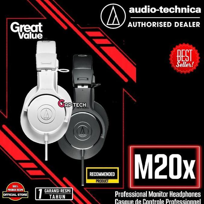 Audio Technica ATH-M20x / ATH M20X Professional Monitor Headphones