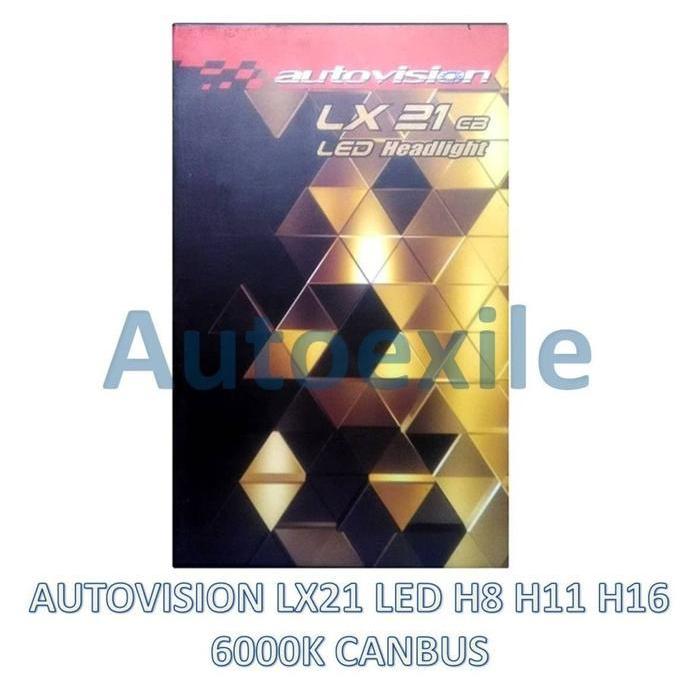 Autovision Lx21 Cb Led H8 H11 H16 21W 6000K Putih Luxeon Z Lampu Mobil Termurah Best Quality 100% Or