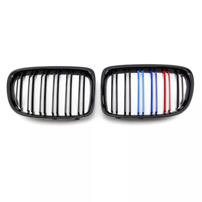 BMW Grill Kidney Grille Hidung Kap Double Slat Glossy M Color E84 X1