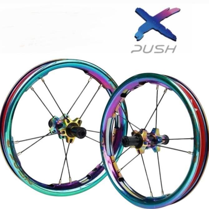 Xpush Wheelset 12 Inch Pushbike Balance Bike Velg Electroplating Sepeda Anak Push Bike