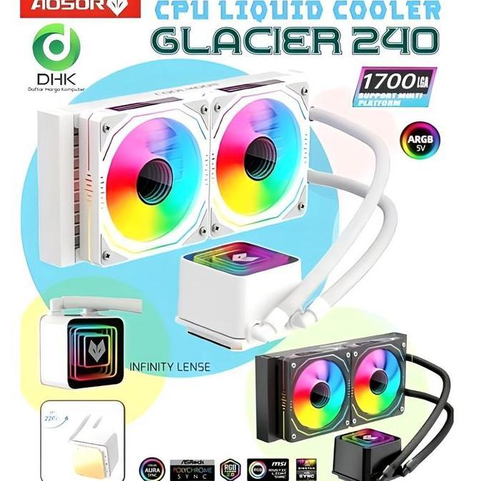 Coolmoon Aosor Cpu Liquid Cooler Glacier 240 Argb