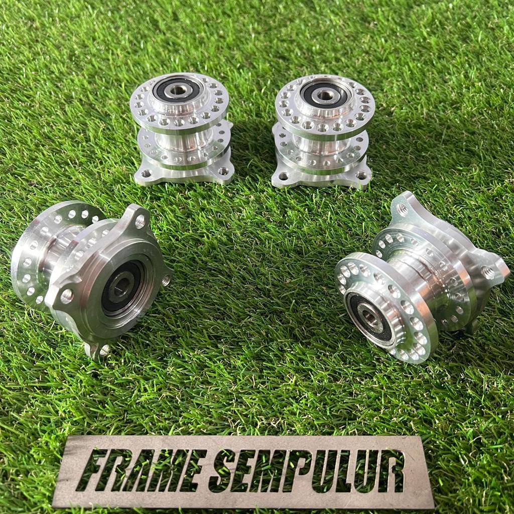 TROMOL DEPAN CEKUNG DRAG BECAK CUSTOM BAHAN BILED T6 DISC YAMAHA BAUT 4 MX KING,NINJA,HEREX