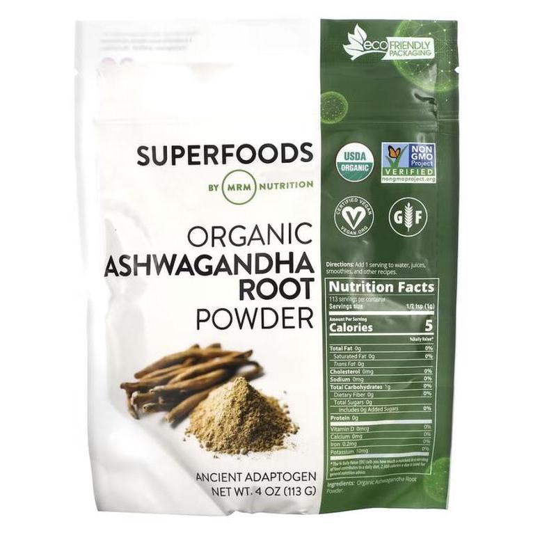 Mrm Nutrition Organic Ashwagandha Root Powder 113 G Original