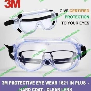 SAPPHIRE SAFETY GOOGLE 3M 1621 AF Kacamata Google Lab Anti-Fog TERLARIS