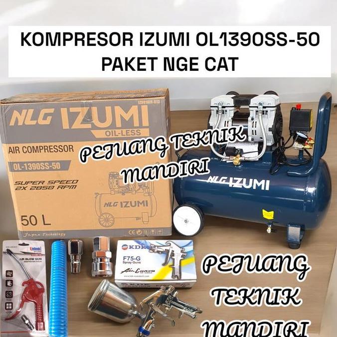 BEAM KOMPRESOR ANGIN OILLESS IZUMI OL1390SS-50 / COMPRESSOR IZUMI OL 1390