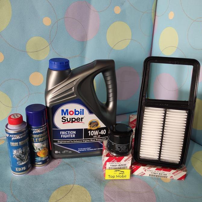 NARA Paket service oli Mobil Super 10W-40 Agya Ayla 1200cc (5)