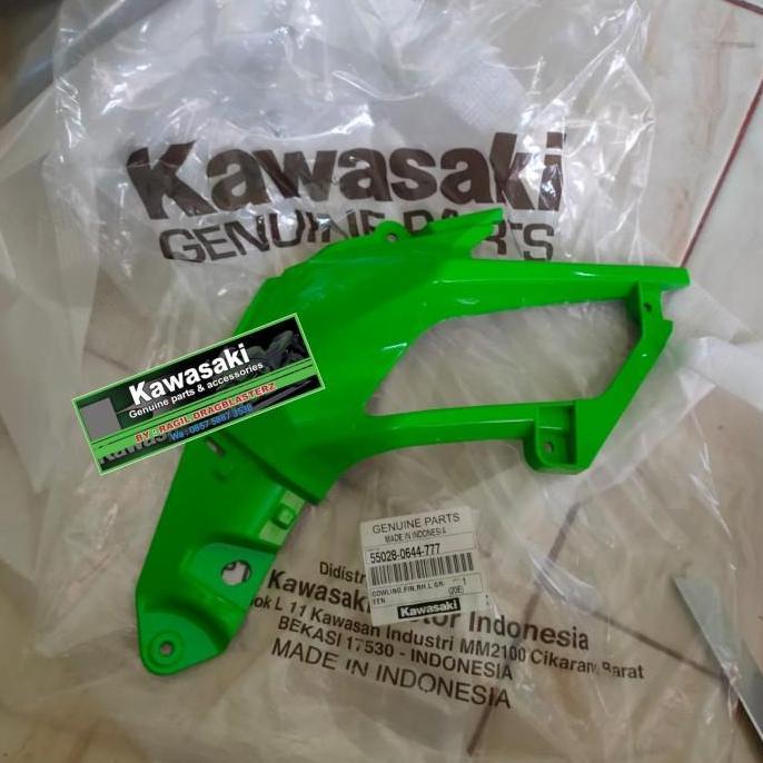 Fairing Sirip Cover Sirip New Ninja 250 Fi 2018 Hijau Kanan Original