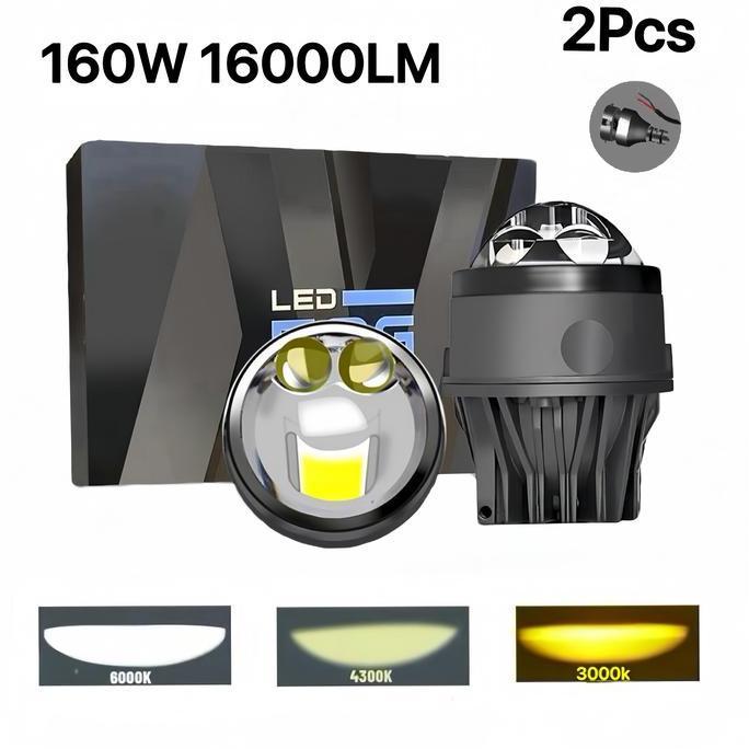 Bohlam Foglamp Innova Lama 160W 3 Mode Adjustable Superbright Mobil Lampu Led