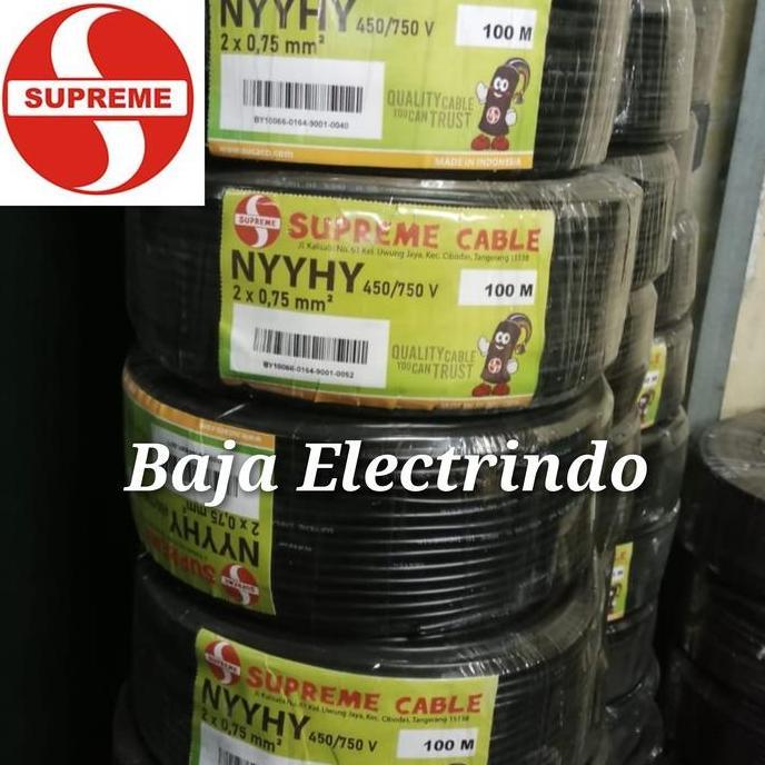 Kabel Serabut Nyyhy 2X0.75Mm Supreme @100M Nyyhy 2X0,75 2X0.75 Mm Supreme