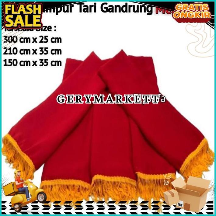 Selendang/sampur Tari Gandrung warna Merah BIG SALE