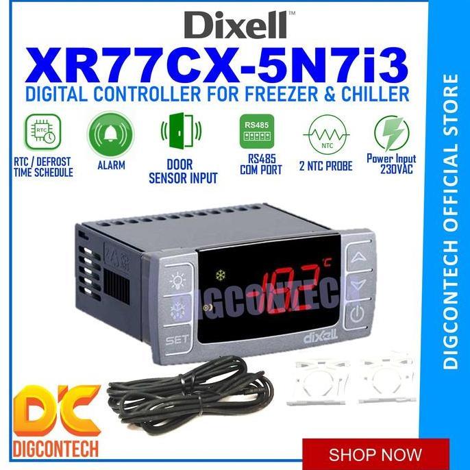 Promo Thermostat Dixell XR77CX-5N7i3, 230 V plus probe Diskon