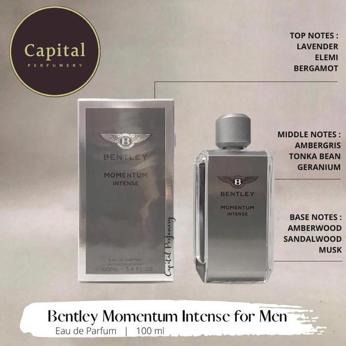 New- Bentley Momentum Intense For Men Edp 100 ml