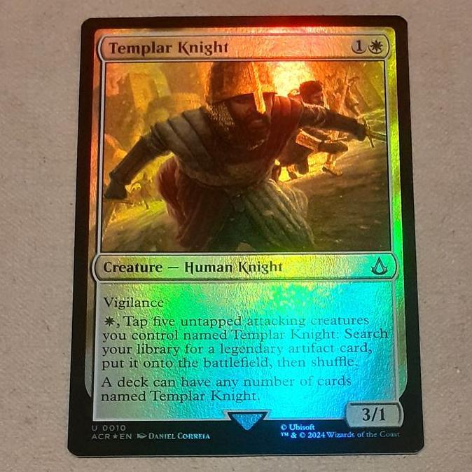 MAGIC THE GATHERING MTG Templar Knight Foil BEST QUALITY