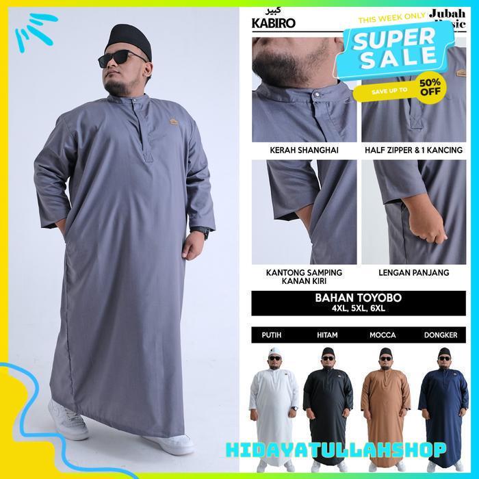 GAMIS JUBAH JUMBO BIG SIZE 4XL 5XL 6XL KABIRO JUBAH LENGAN PANJANG TERMURAH