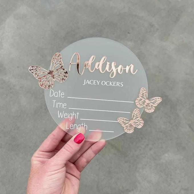 Baby Board Custom / Papan Nama Bayi Custom / Hospital Board Baby