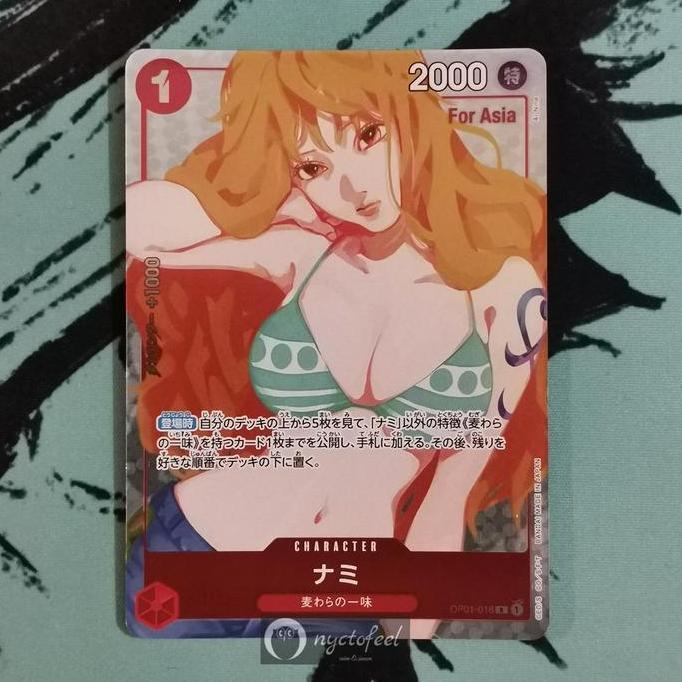 ONE PIECE TCG / Kartu | Girls Collection Nami OP01-016 P-R Parallel for Asia | JP PROMO