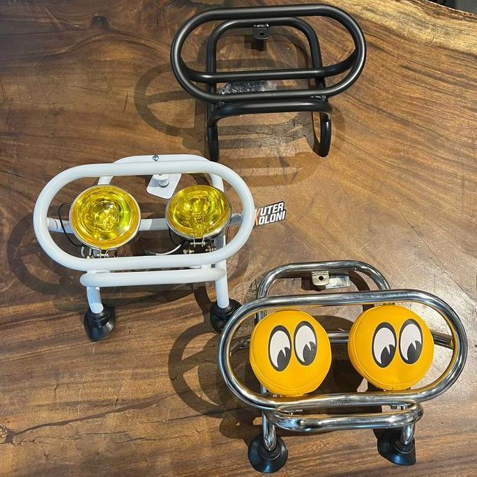 Front Rack bullbar Foglamp Lampu tembak Vespa LX S LXV 2v 3v 125 iget