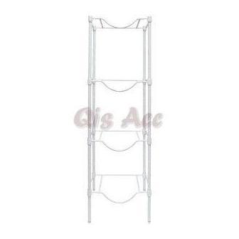 STORA Rak Galon 4 Tingkat 34x40x132 Cm - Putih