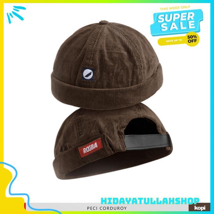 PECI CAP CORDUROY ROGBA / ROSAL HAT / MIKI HAT / PECI MUSLIM TERBAIK