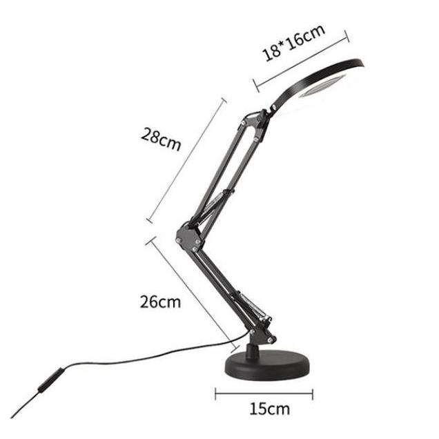 Lampu Meja Belajar Kaca Pembesar / Magnifier Service / Lampu Service