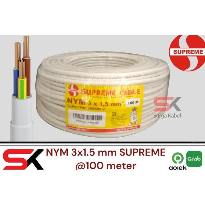Promo NYM 3x1.5mm SUPREME/ KABEL NYM 3 x 1.5mm/ NYM 3x1,5mm/ NYM 3 x 1,5mm Diskon