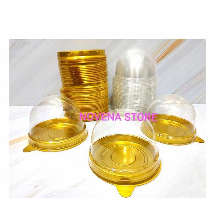New- MIKA MOONCAKE BULAT+TUTUP-TRAY MIKA BULAT+TUTUP KUE BULAN-MIKA PIA 6CM
