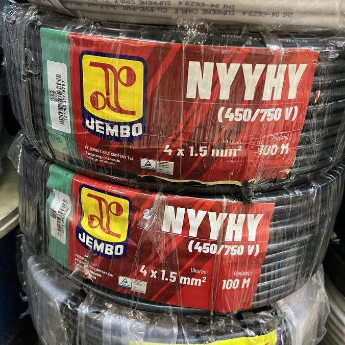 Promo Kabel Jembo Nyyhy 4x1.5 50m / Jembo Nyyhy 4x1,5 Mm 50m Serabut 4x1.5mm Diskon