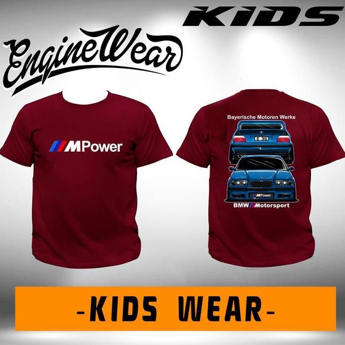 New- kaos anak bmw E36 anak bimmer M3 E30 E46 E34 E90 baju tshirt mobil br