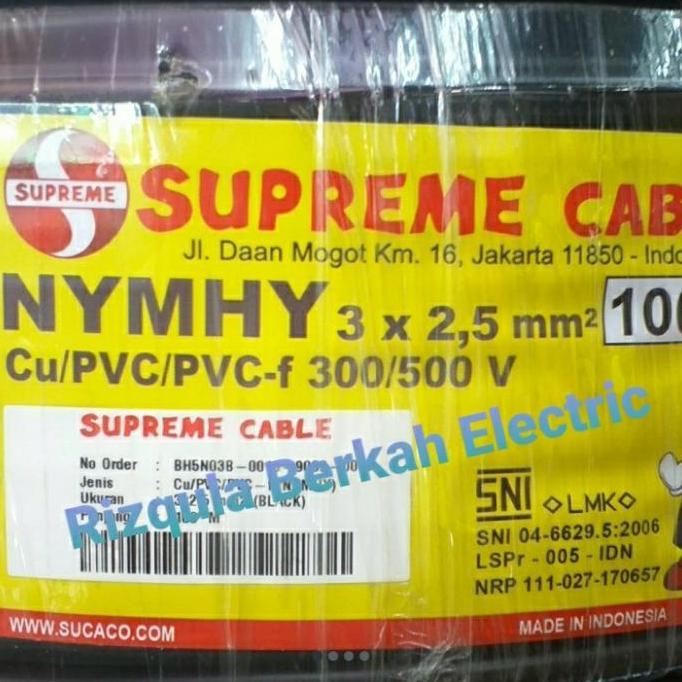 Promo Kabel NYY-HY 3x2.5 Serabut SUPREME @100 meter Diskon