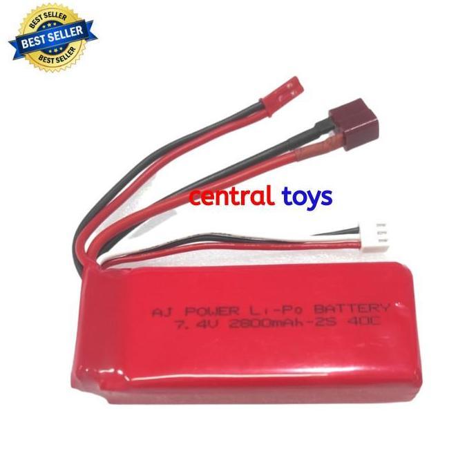Baterai Lipo 2S 7.4V 2800Mah 40C Rc Car Rc Drift 124016 9125 X-03
