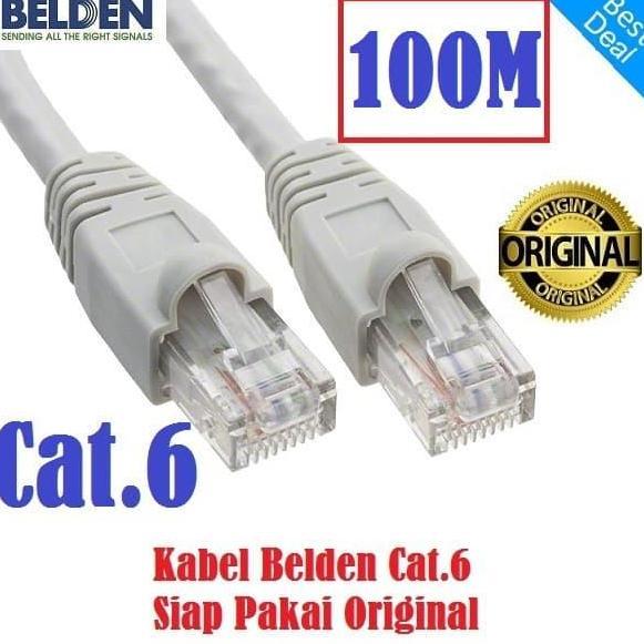 Kabel LAN UTP Belden Cat 6 100M - Cat6 Belden Original Siap Pakai