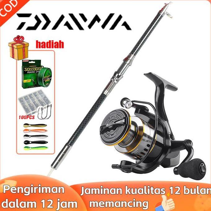 Omagoedang - Daiwa Power Handle Set Pancing Spinning Joran Carbon Fiber Ultralight