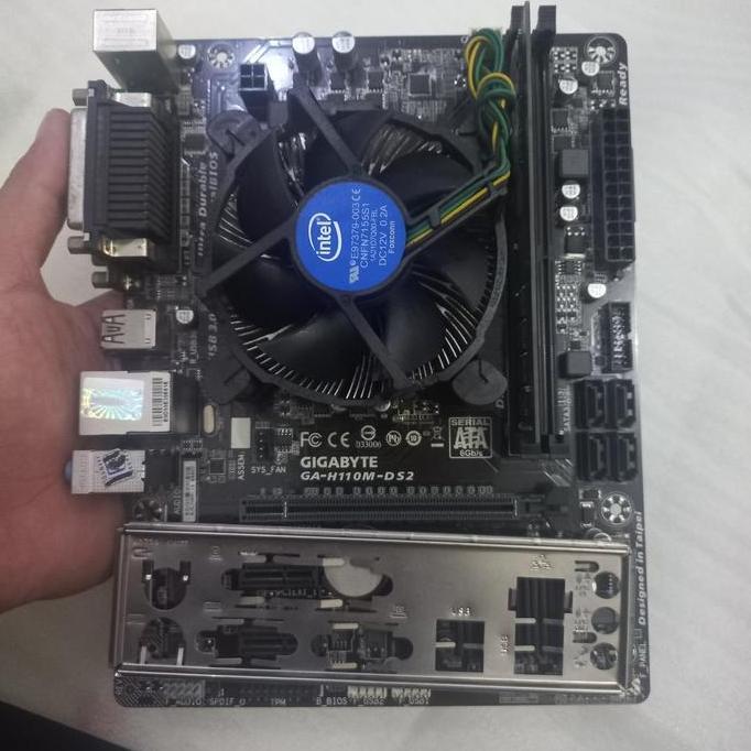 PAKET MAINBOARD LGA 1151 H110 PROC I3 7100 FAN