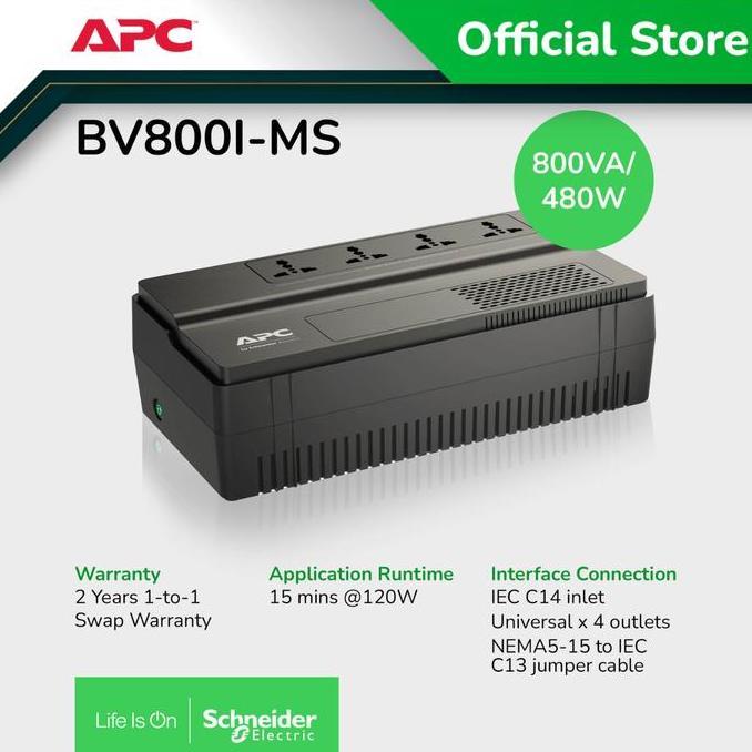 Sale Ups Apc Easy Ups Bv 800Va 450W Bv800I-Ms