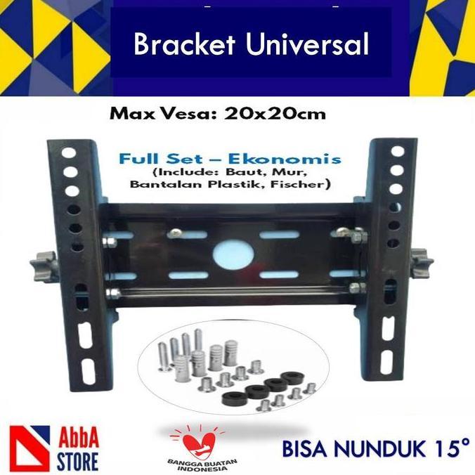 Braket Bracket Tv Led 24 32 40 42 43 Inch Xiomi Lg Samsung Tcl Sharp