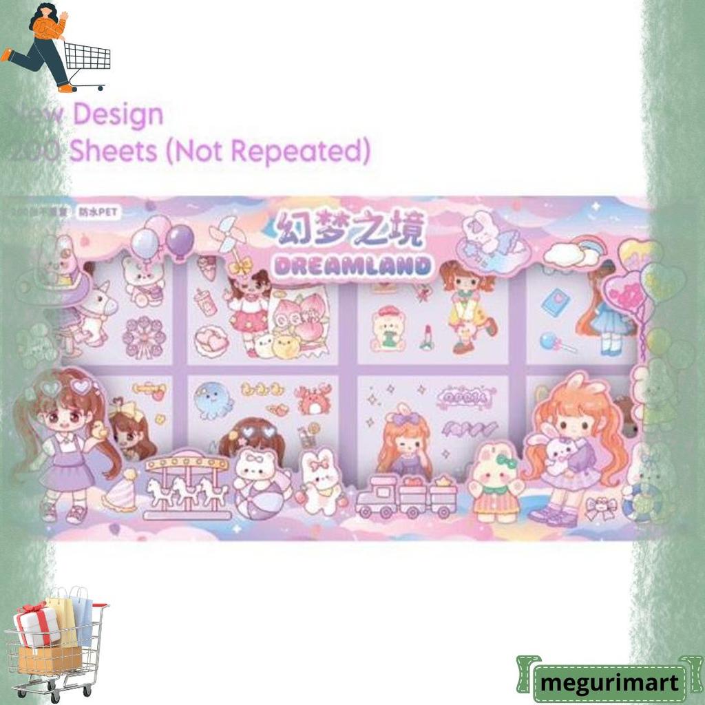 Cod 200 Lembar Sticker Box Pvc Jumbo Size Stiker