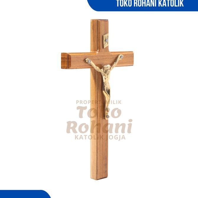 SALIB GANTUNG 30 CM / SALIB DINDING KUNINGAN