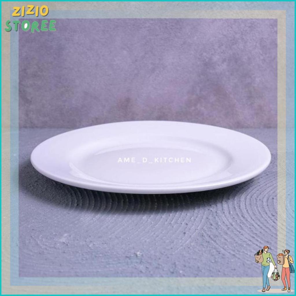 Harga Grosir Piring Bijian Keramik Ceper Bulat 10.5" Putih Polos