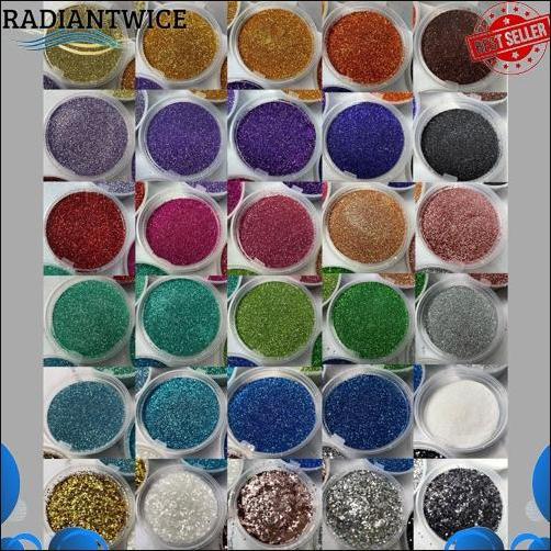 Top Seller 100G Glitter Bubuk Powder Gliter Serbuk Glitter Bahan Henna, Slime, Nail Art, Resin