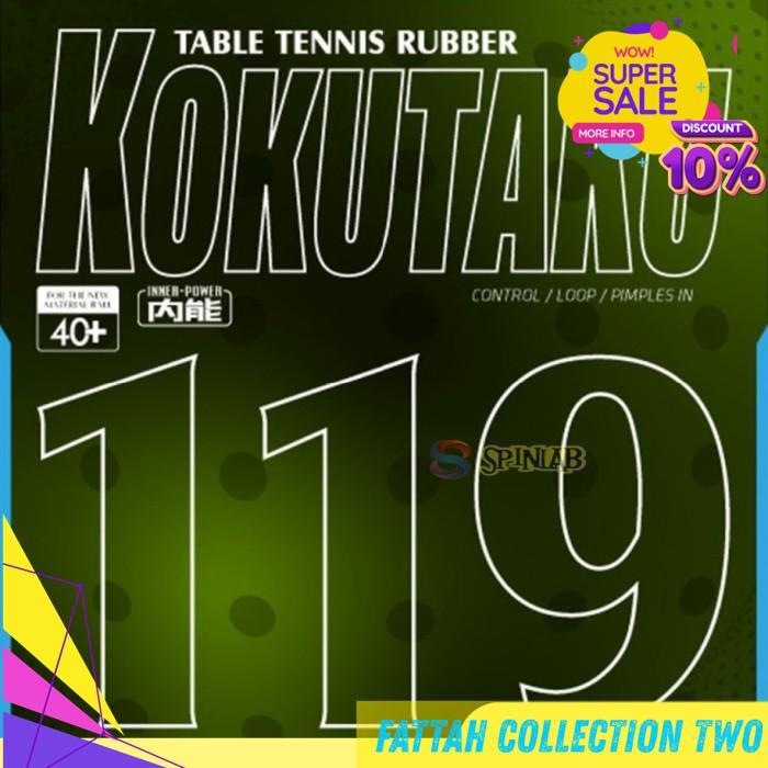 KOKUTAKU 119 OX | KARET PINGPONG TENIS MEJA BINTIK BY FATTASH COLLECTION TWO