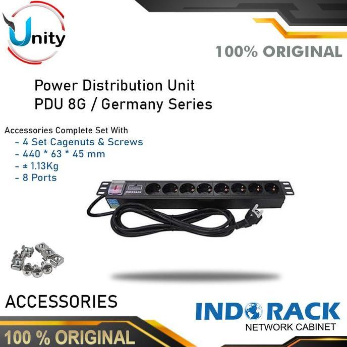 PDU 8 Outlet Power Distributuon Unit PDU 8G Indorack