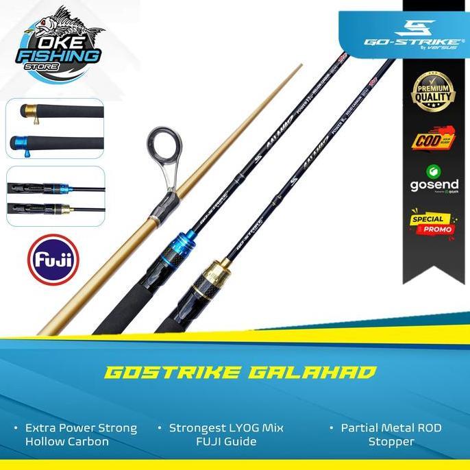 Joran Pancing Versus Gostrike Galahad Fuji Hollow Carbon 502 1.50m 6-12lbs 8kg Medium Light Blue - J