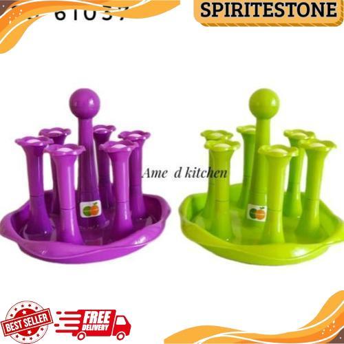 Super Tempat Gelas 6 Pcs Tg 1037 Golden Sunkist