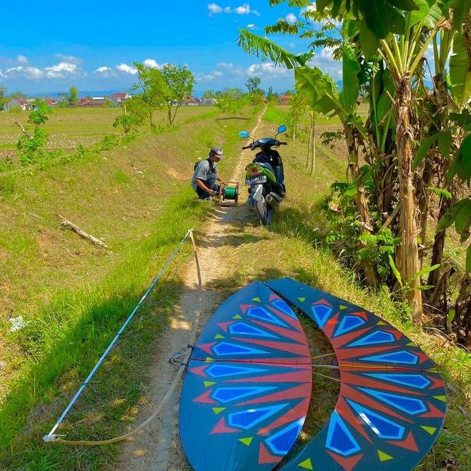 New- Layangan Pegon Motif Arsir 2.5m Bambu