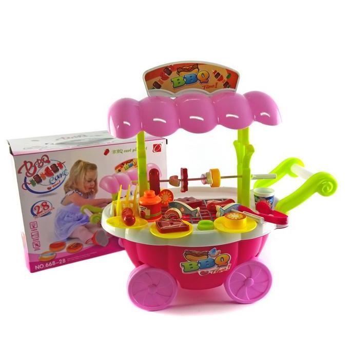 BBQ Cart - Mainan Gerobak BBQ