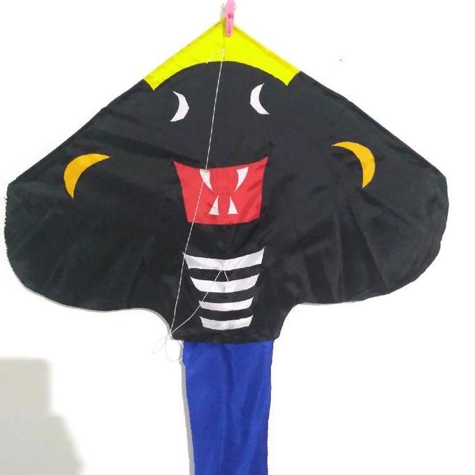 New- layang layang pantai motif cobra / layang layang kain pantai bukan layang layang naga atau laya