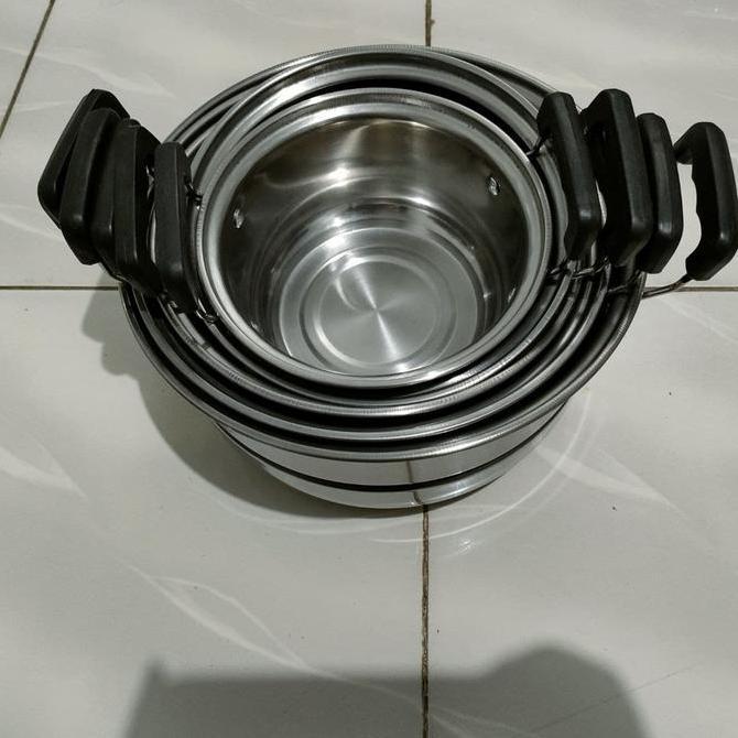 Godenpany Panci Set  Panci Sup Kukus Stainless Steamer Soup pot
